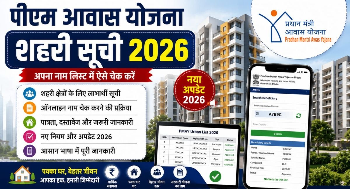 PM Awas Yojana Urban List 2026