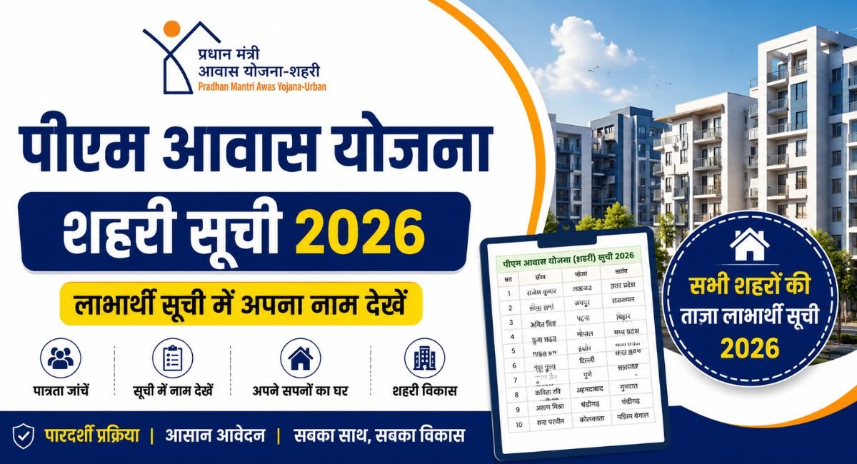 PM Awas Yojana Urban List 2026