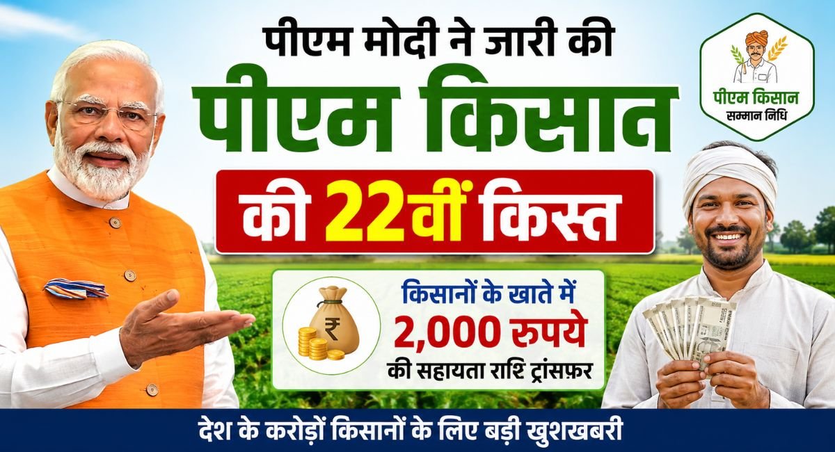 PM Modi released the 22nd installment of PM-Kisan
